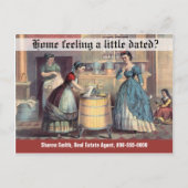 Funny Real Estate Marketing  vrouwen Briefkaart (Voorkant)