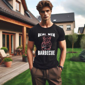 Funny Real Mannen smell like Barbecue T-shirt