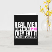 Funny Real Men Don't Wear Nk - If You Know What I Kaart (Gele Bloem)
