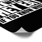 Funny Real Men Don't Wear Nk - If You Know What I Poster (Hoek)