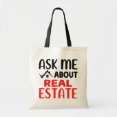 Funny Realtor Gift Real Estate Agent Broker Tote Bag (Voorkant)