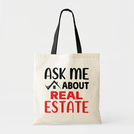 Funny Realtor Gift Real Estate Agent Broker Tote Bag (Voorkant)