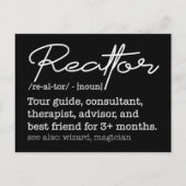 Funny Realtor Job Description Real Estate Humor Briefkaart (Voorkant)