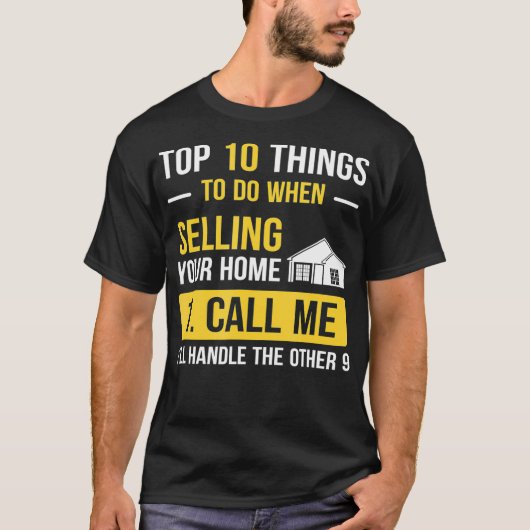 Funny Realtor Joke New Home Eigenaar House Real Es T-shirt (Voorkant)