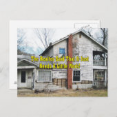 Funny Realtor zei dat het een beetje werk nodig ha Briefkaart (Voorkant / Achterkant)