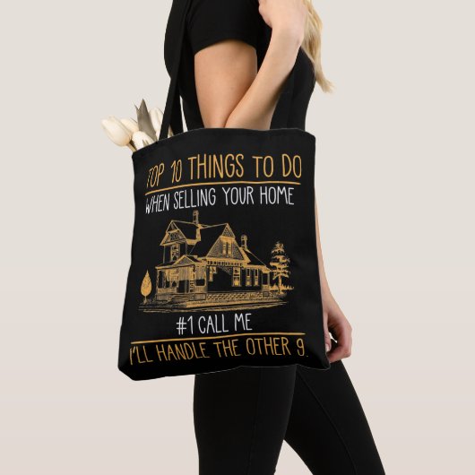Funny Realtors House Seller Real Estate Agent Tote Bag (Dichtbij)