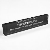 Funny Receptionnist Kantoor Naambordje