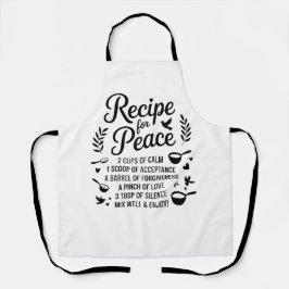 Funny Recipe Quote Kitchen Calm, Acceptance & Love Schort