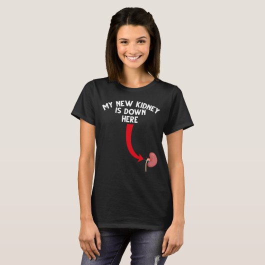 Funny Recipient Kidney Transplant T-shirt (Voorkant volledig)