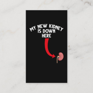 Funny Recipient Kidney Transplant Visitekaartje