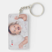 Funny Record Red Dot Custom Photo Sleutelhanger (achterkant)