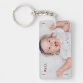 Funny Record Red Dot Custom Photo Sleutelhanger (Voorkant)