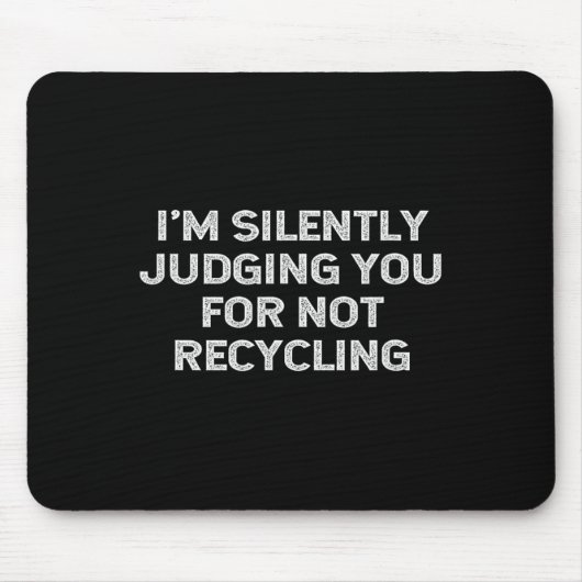 Funny Recycling Environmentalist Earth Day Recycle Muismat (Voorkant)