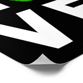 Funny Recycling Symbol Environmental Planet I Love Poster (Hoek)