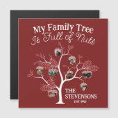 Funny Red Afbeelding Family Tree is vol met noten (Voorkant / Achterkant)