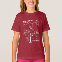 Funny Red Afbeelding Family Tree is vol met noten