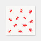 Funny Red Ants Backyard Cookout BBQ Grill Picnic Servetten (Voorkant)