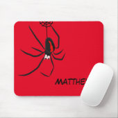 Funny Red Back Spider Persoonlijke naam Muismat (Met muis)
