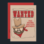 Funny Red Beige Gezocht Poster Birthday Uitnodigin Kaart<br><div class="desc">Uitnodigingen voor volwassenen en kinderen met een gewild poster en de grappige titel,  die op de verjaardag van de geboorte zijn gezocht. Geweldig voor cowboys die een verjaardag vieren. Maak het extra speciaal met deze westerne verjaardagsuitnodiging. Voeg je partijgegevens toe voor een soort verjaardagsfeestje voor je favoriete verjaardagsjongen.</div>