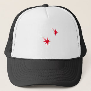 Funny red bloed shot starburst Halloween costuum Trucker Pet
