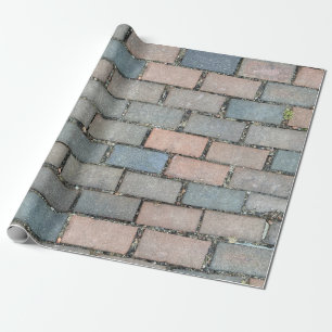 Funny red brick vloertextuurcadeau cadeaupapier