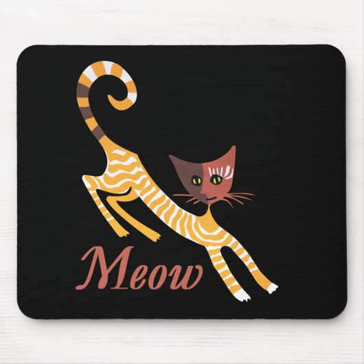 Funny red cat muismat (Voorkant)