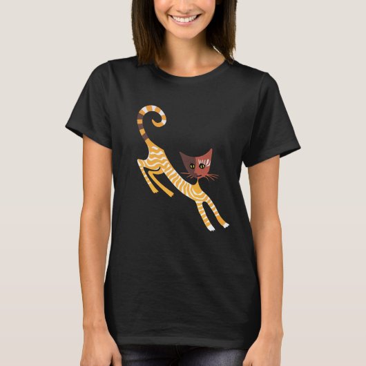 Funny red cat t-shirt (Voorkant)