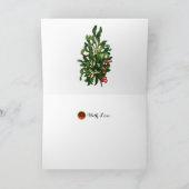 FUNNY RED CHRISTMAS ELVES SWEEPING IN DE SNEEUW FEESTDAGEN KAART (Binnen)