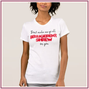 Funny Red en White Shrew Tanktop