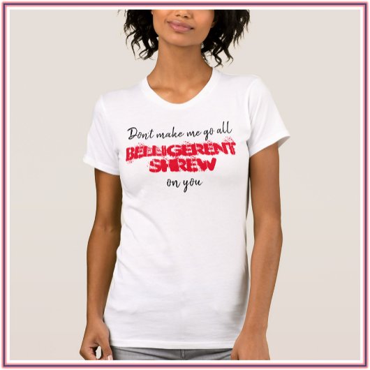 Funny Red en White Shrew Tanktop