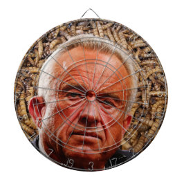 Funny Red-Faced Robert F. Kennedy Jr & Brain Worms Dartbord