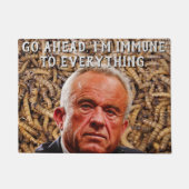 Funny Red-Faced Robert F. Kennedy Jr & Brain Worms Deurmat (Voorkant)