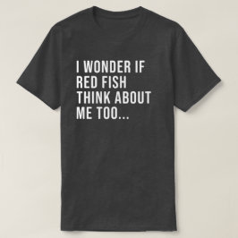 Funny Red Fish Vist Shirt voor mannen en vrouwen