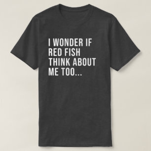 Funny Red Fish Vist Shirt voor mannen en vrouwen