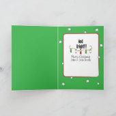 Funny Red Green Dog Kaart voor kerstmis (Binnen)