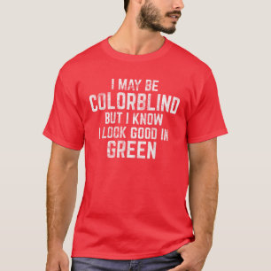 Funny Red - Groene kleurenblindheid T-shirt
