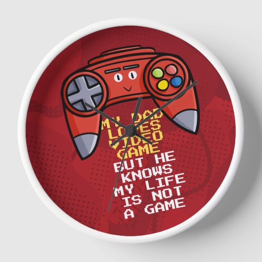 Funny Red Joystick Vaderdag Groet (Voorkant)