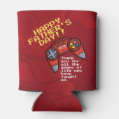 Funny Red Joystick Vaderdag Groet Blikjeskoeler (Achterkant)