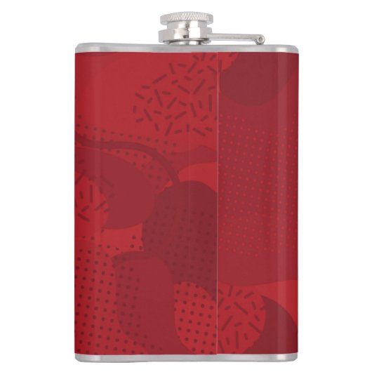 Funny Red Joystick Vaderdag Groet Heupfles (Achterkant)