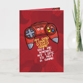 Funny Red Joystick Vaderdag Groet Kaart (Voorkant)