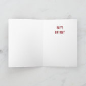 Funny Red Kidney Bean Best Friend Birthday Kaart (Binnen)