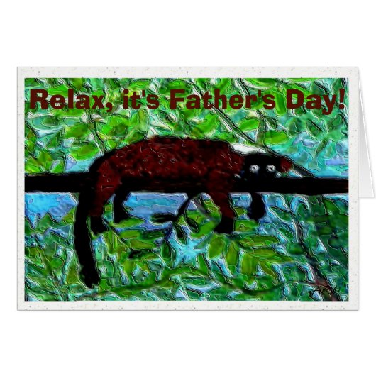 Funny Red Lemur (Voorkant Horizontaal)