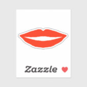 Funny Red Lips Sticker (Vel)