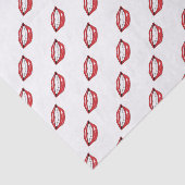 Funny Red Lips  Tissuepapier (Detail)