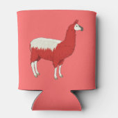 Funny Red Llama Blikjeskoeler (Achterkant)