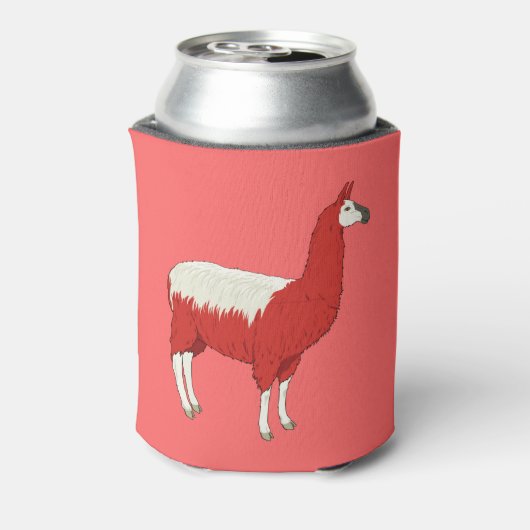 Funny Red Llama Blikjeskoeler (Blikje Achterkant)