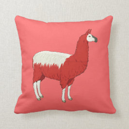 Funny Red Llama Kussen
