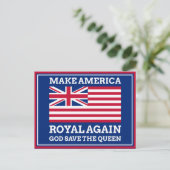 Funny Red Make America Royal Opnieuw Vector Art Briefkaart (Staand voorkant)