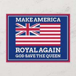 Funny Red Make America Royal Opnieuw Vector Art Briefkaart