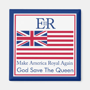 Funny Red Make America Royal Opnieuw Vector Art Magneet